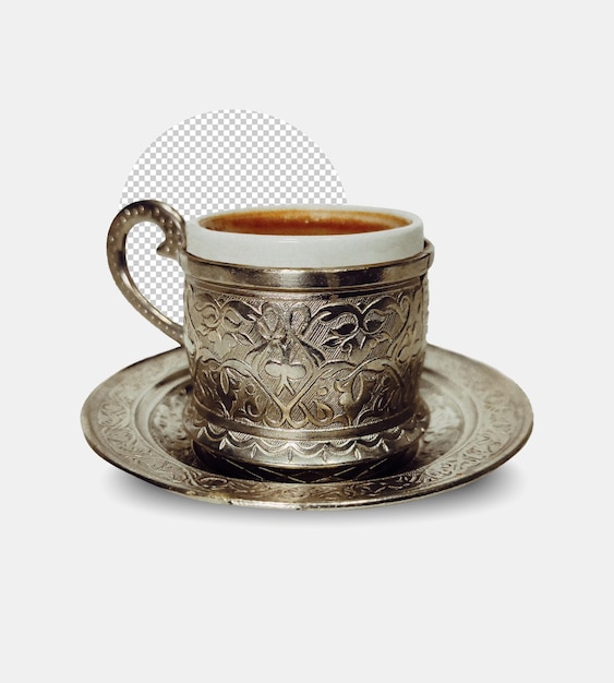 PSD turkish coffee transparent background