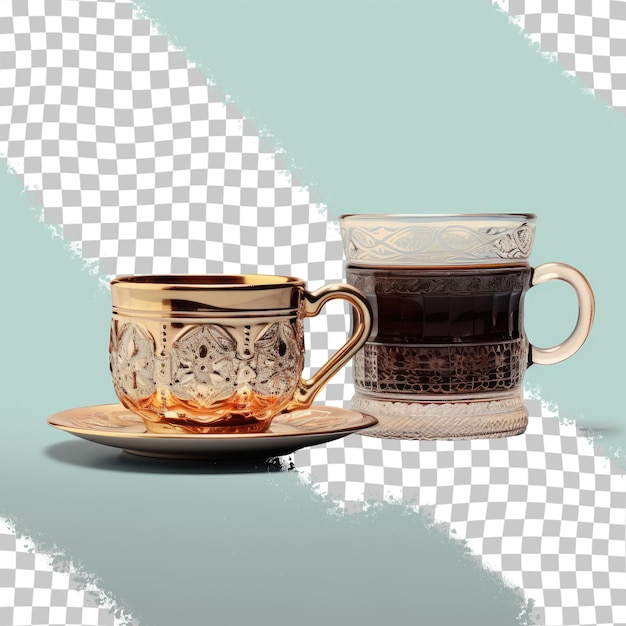 PSD turkish tea and coffee vessels