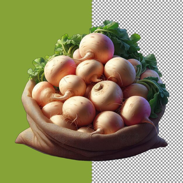 PSD turnip treasure pile png