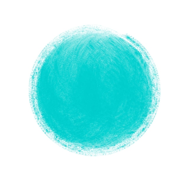 turquoise acrylic circle