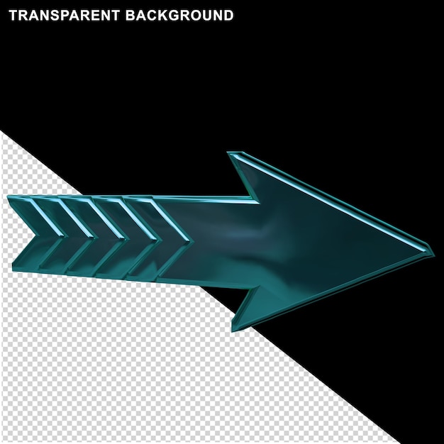 PSD turquoise arrow