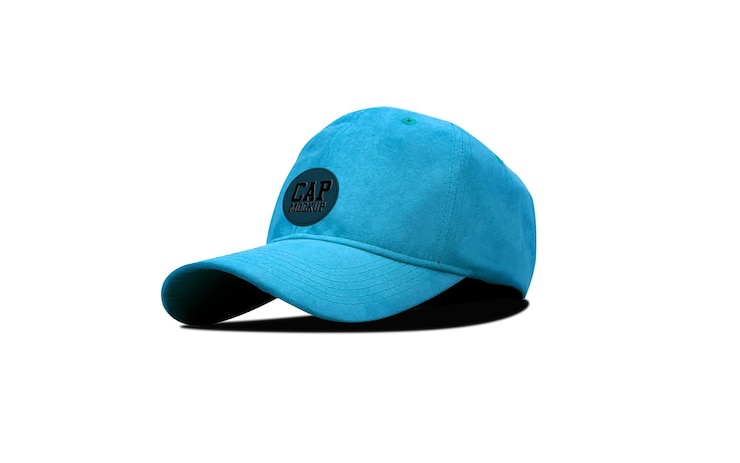 PSD turquoise cap mockup