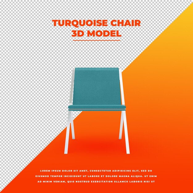 turquoise chair