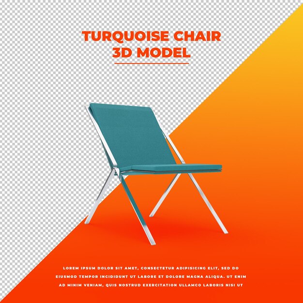 turquoise chair