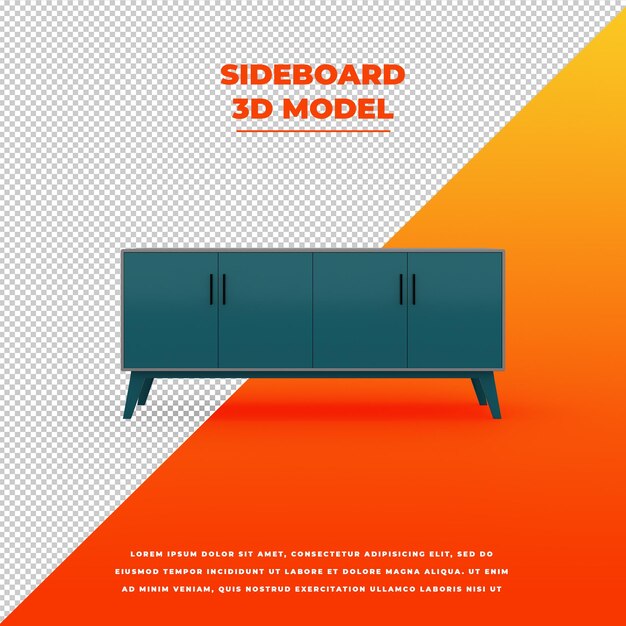 turquoise dressoir