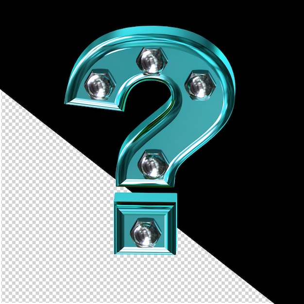 PSD turquoise symbol with bolts