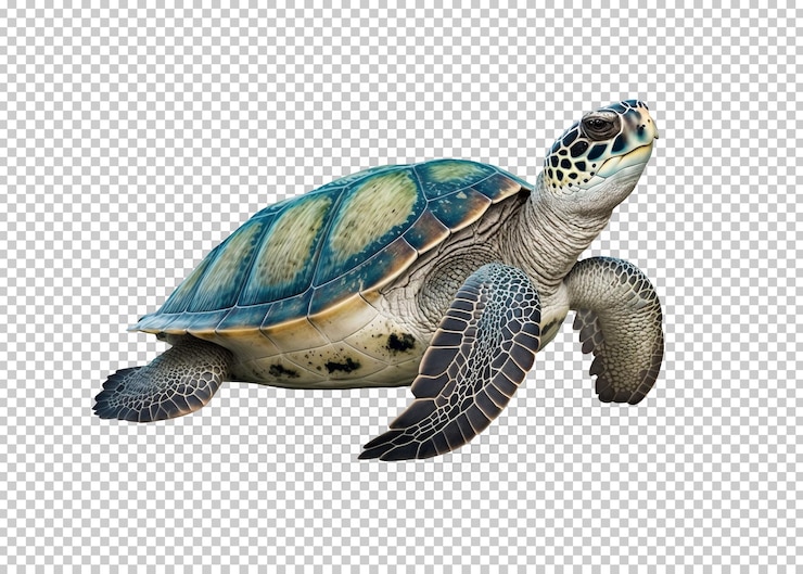 PSD turtle isolated transparency background