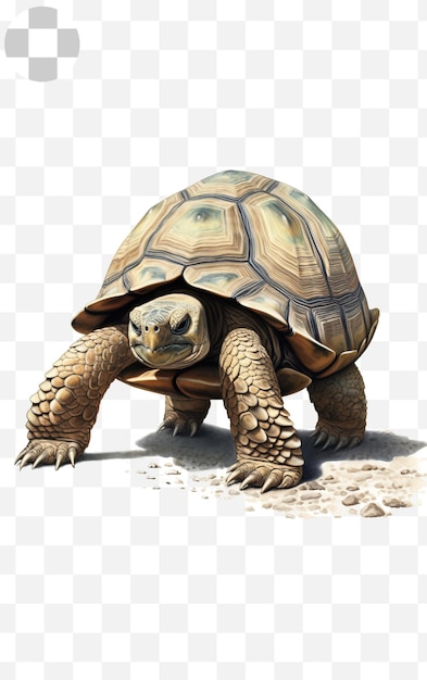 PSD the turtle isolated on a transparent background