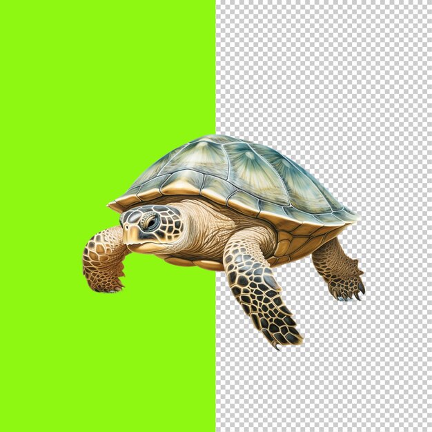 Turtle on transparent background png image