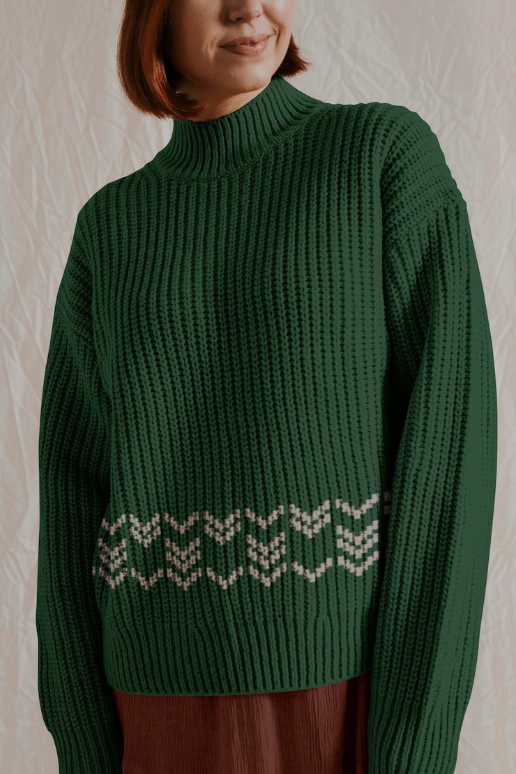 PSD turtleneck sweter mockup kobiety39s upadek odzież mody projekt psd
