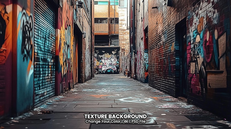 PSD turyści w hosier lane, jednej z słynnych ulic sztuki ulicznej w melbourne
