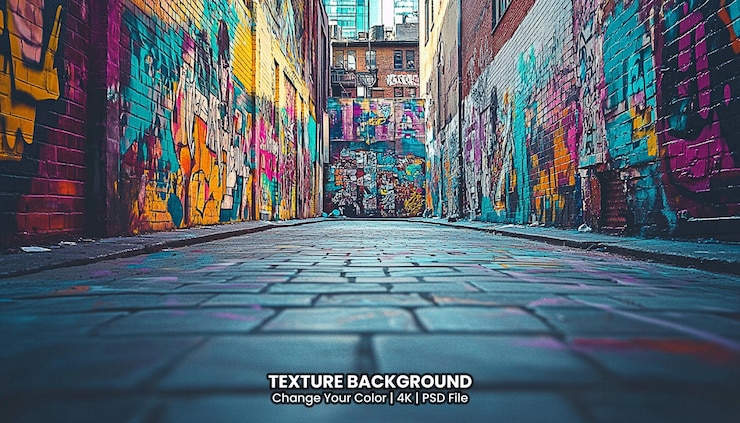 PSD turyści w hosier lane, jednej z słynnych ulic sztuki ulicznej w melbourne