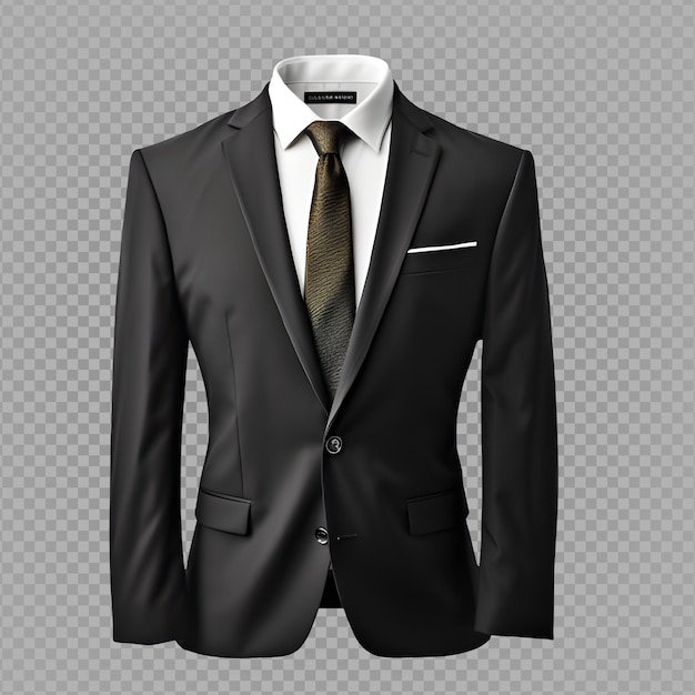 Tuxedo suit mockup on transparent background tuxedo isolated cut out generative ai