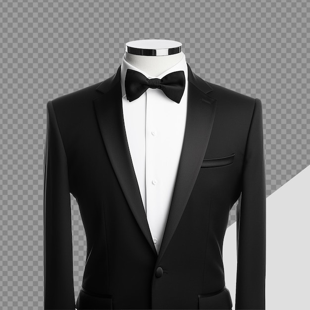 Tuxedo suit png isolated on transparent background