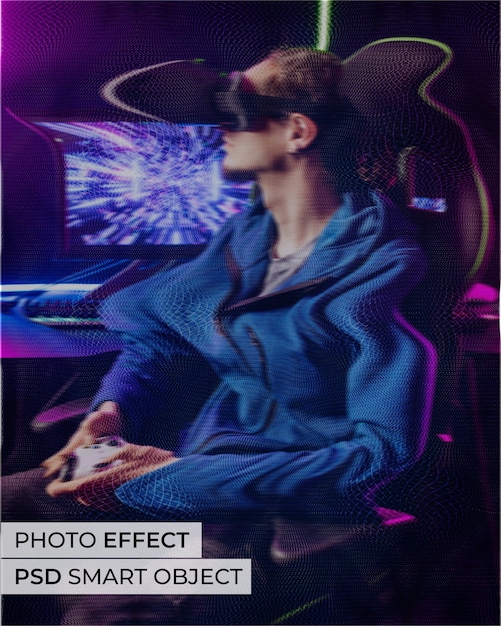 PSD tv flicker foto-effect