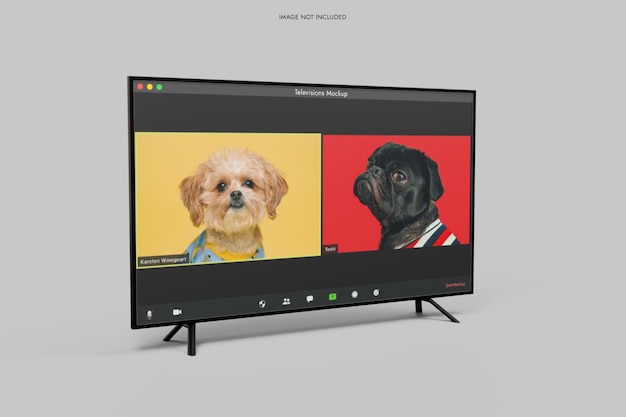 PSD tv mockup. smart television lcd panel