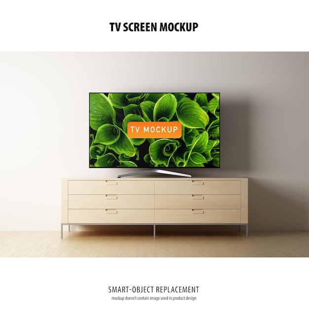 Mockup schermo tv