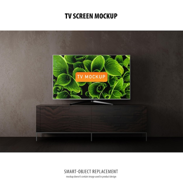 PSD mockup schermo tv