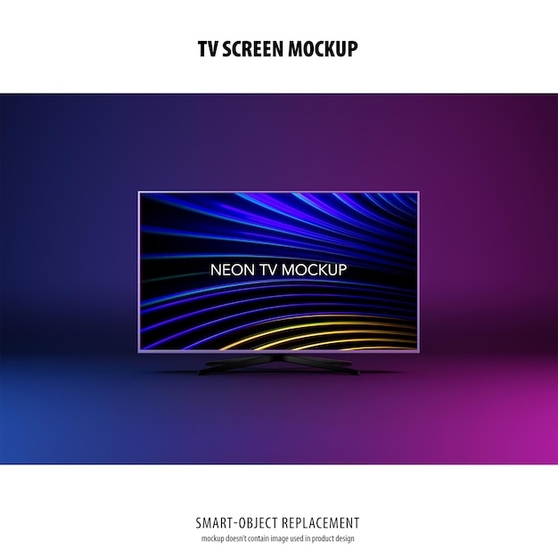 PSD mockup schermo tv