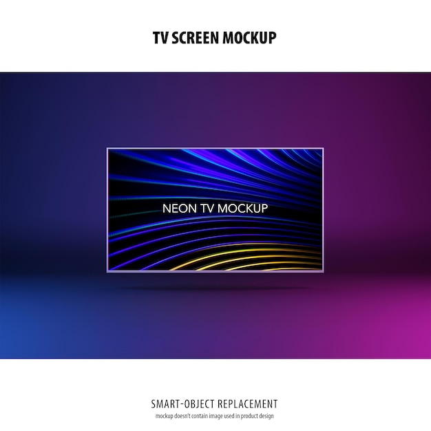 PSD mockup schermo tv