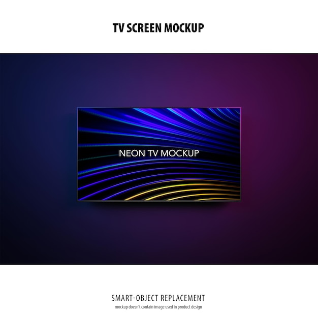 PSD mockup schermo tv