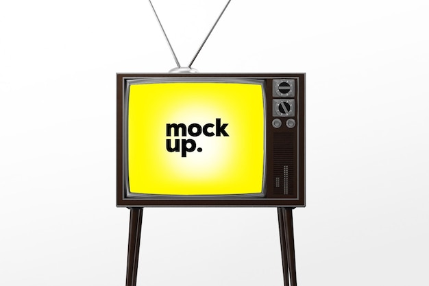 Mock up이라고 표시된 TV 화면