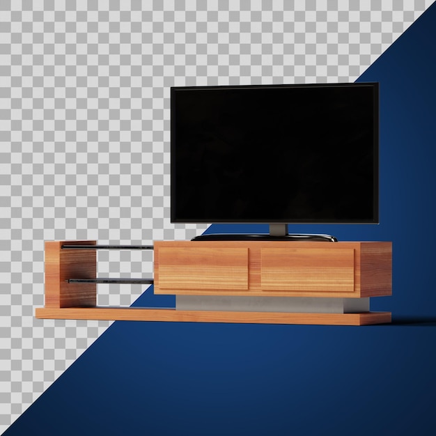 PSD tv stand with smart tv