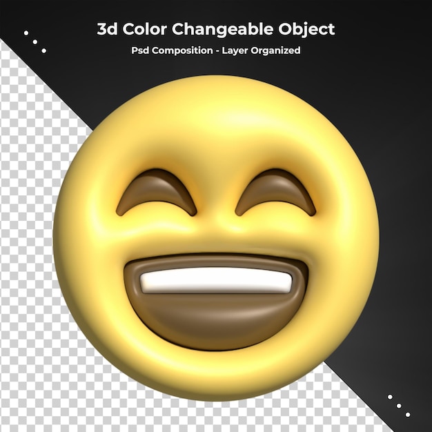 Twarze Emoji 3d Z Mimiką Renderowanie 3d Stylizowane Ikony Emoji