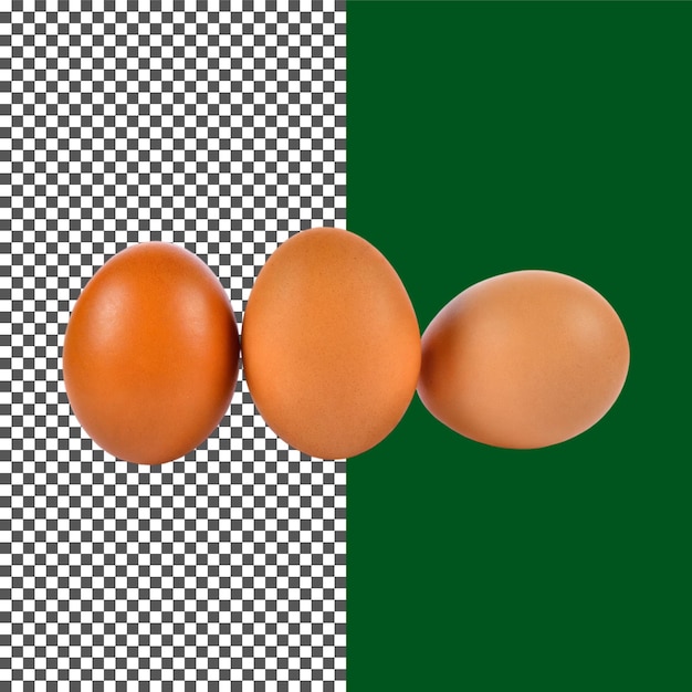 twee eieren Bruin ei Hoogwaardige foto op doorzichtige achtergrond png psd