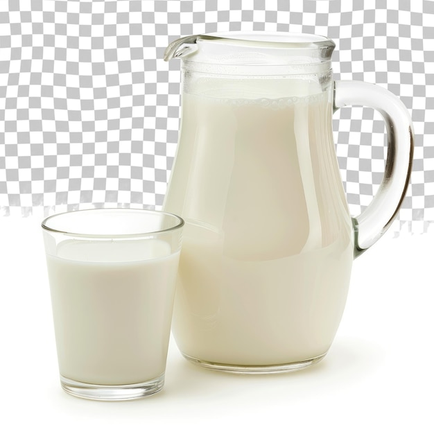 PSD twee glazen melk naast een glas melk.