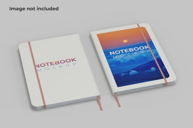 Twee notebook mockup linkerhoek