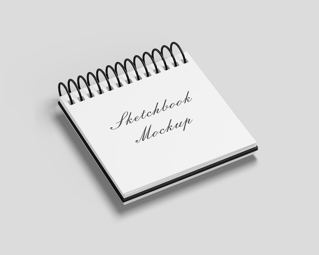 Twee notebooks mockup met zwarte omslagen op de cover schetsboek mockup psd