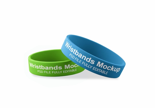 Twee polsbandjes mockup