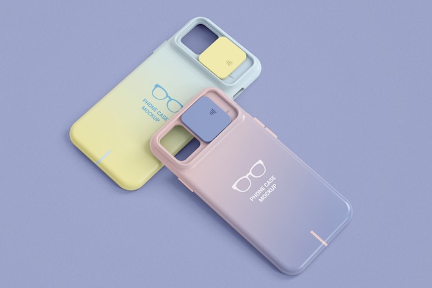 Twee smartphonehoesjes met camerabeschermingsmodel