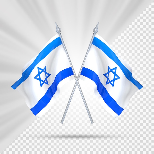 Twee vlaggen israël