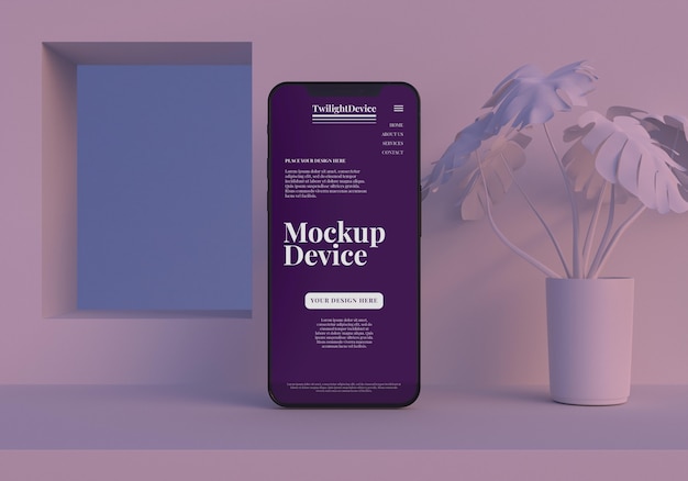 Twilight apparaat mockup ontwerp