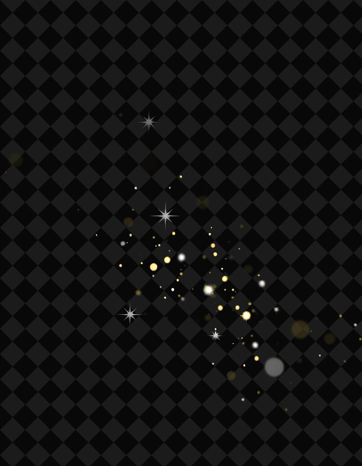 PSD twinkling stars sparkles intermittently with a mix of silver y2k inspired neon background