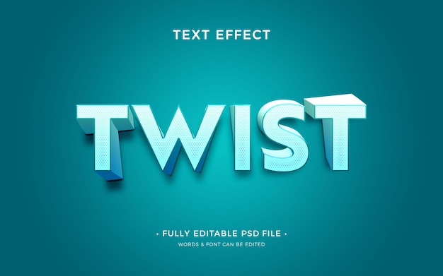 Twist tekst effect