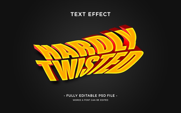 Twist text effect