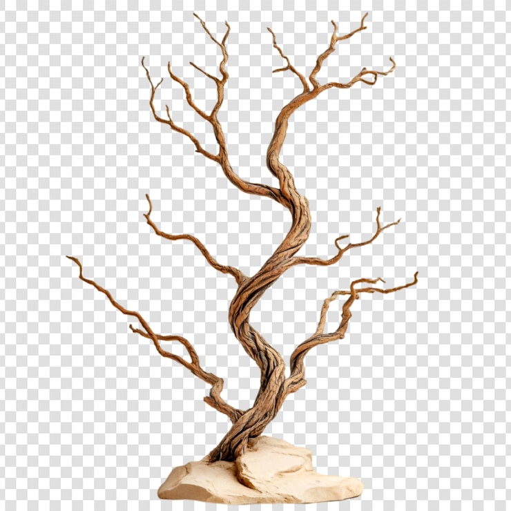 PSD twisted dead tree desert landscape decor