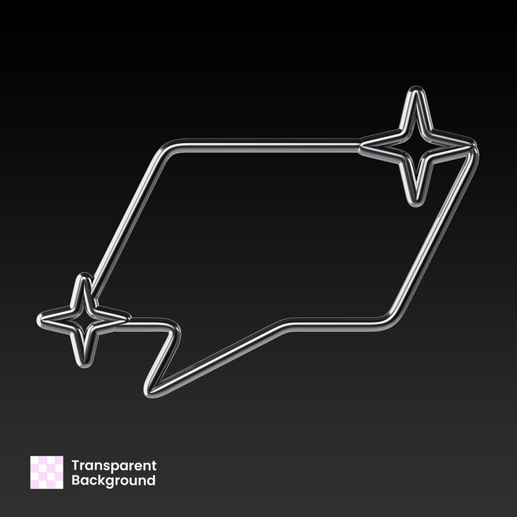 PSD twisted square bubble text 3d render