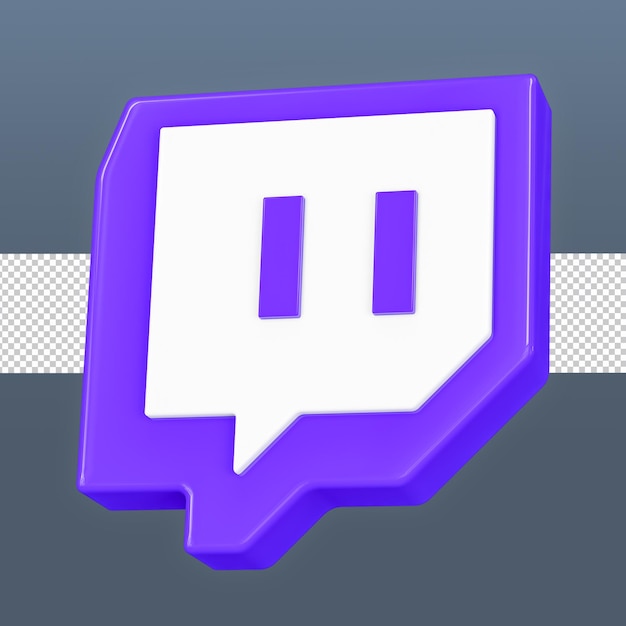 Twitch 3d-pictogram