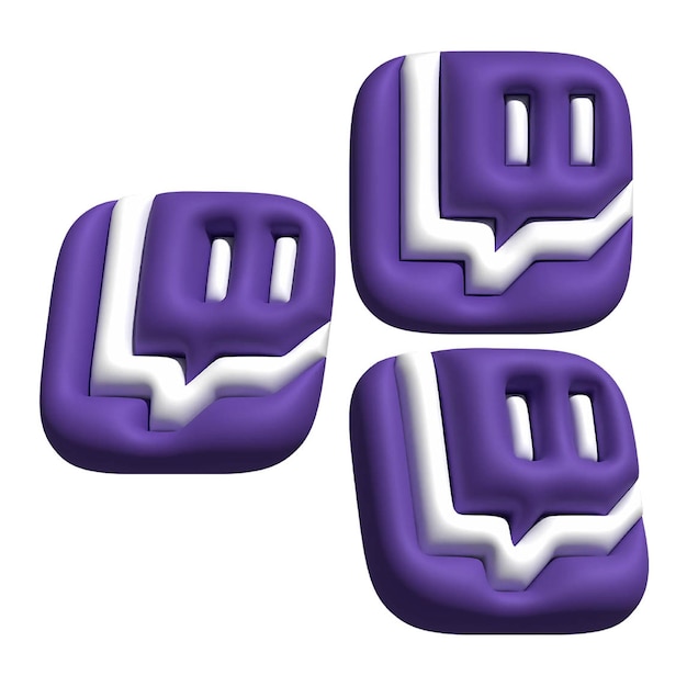 Twitch Bubble 3d Ikony