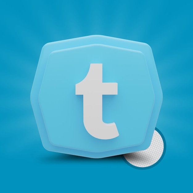 Twitter polygon 3d icon