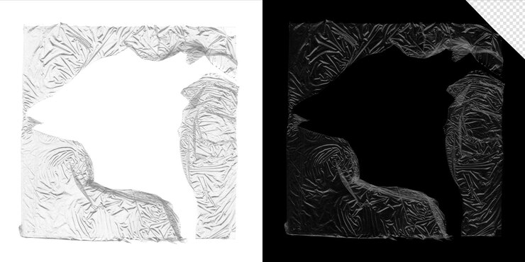 PSD two black and white images of two people and one with a white background