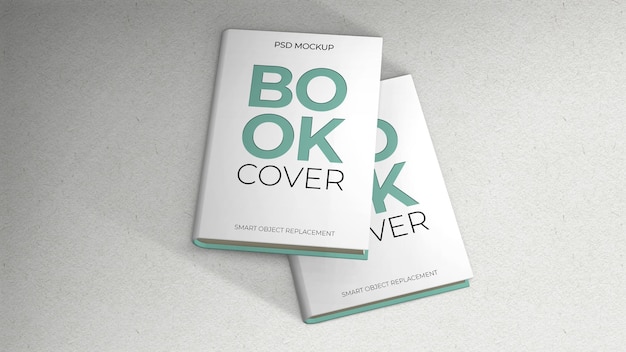 PSD two books cover mockup