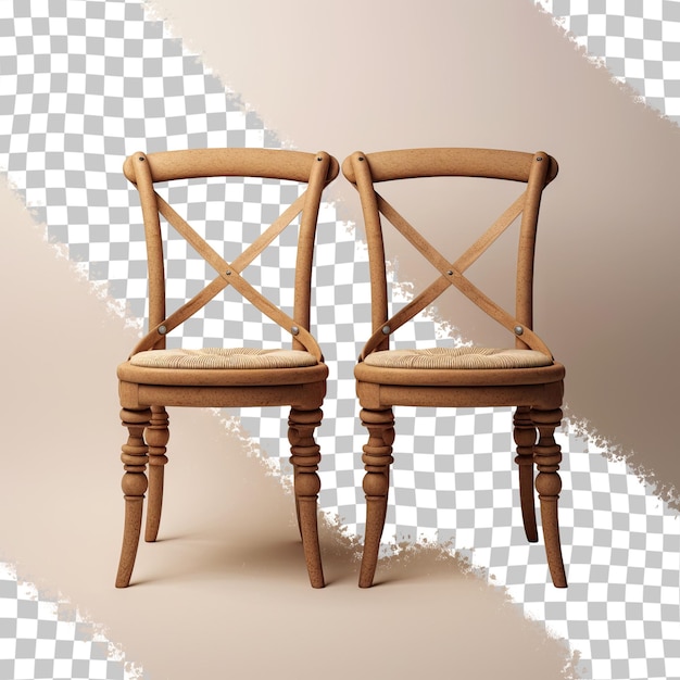 PSD two chairs are shown with one that has a chair on it.