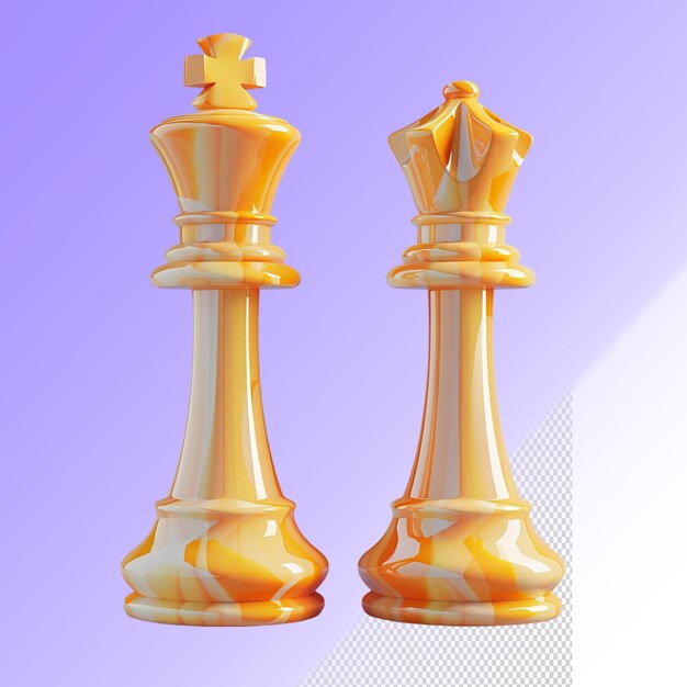 PSD two chess pieces are shown with the same design as the top