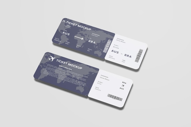 two cinema tickets movie admit one blue paper ticket with realistic shadow