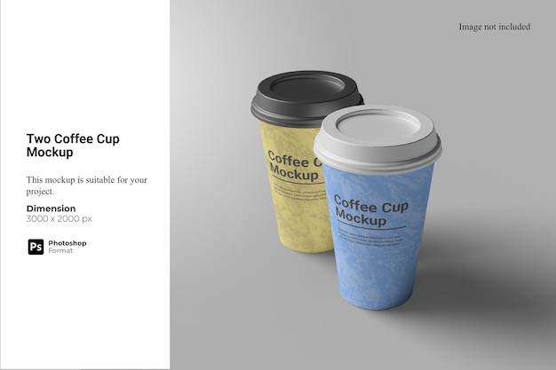 Two Coffee Cup Mockup